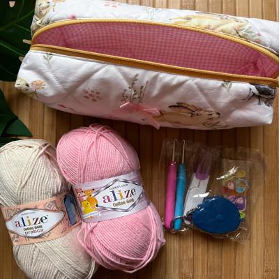 صندوق اساسيات الكروشية مع دورة 