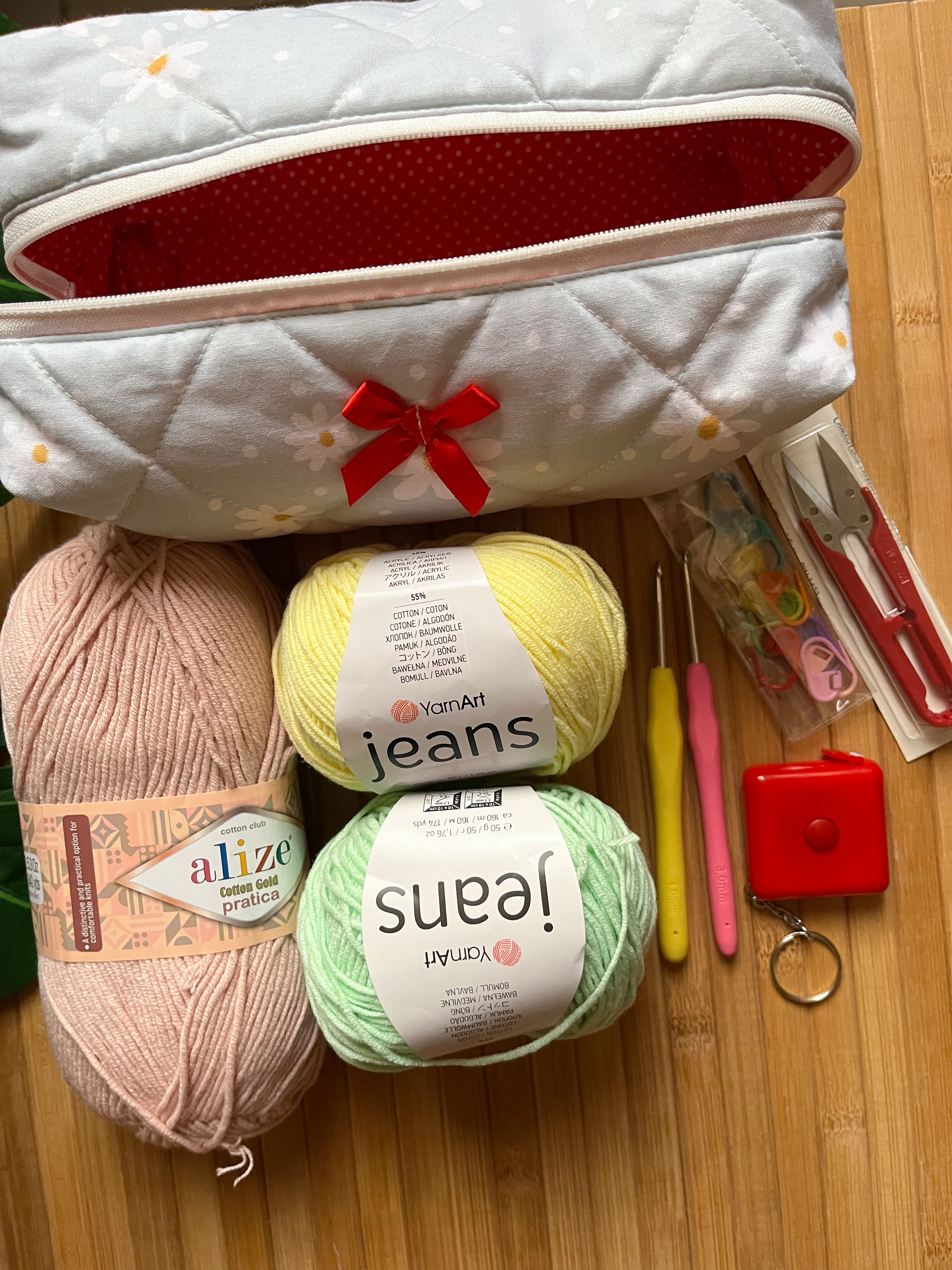 صندوق اساسيات الكروشية مع دورة 