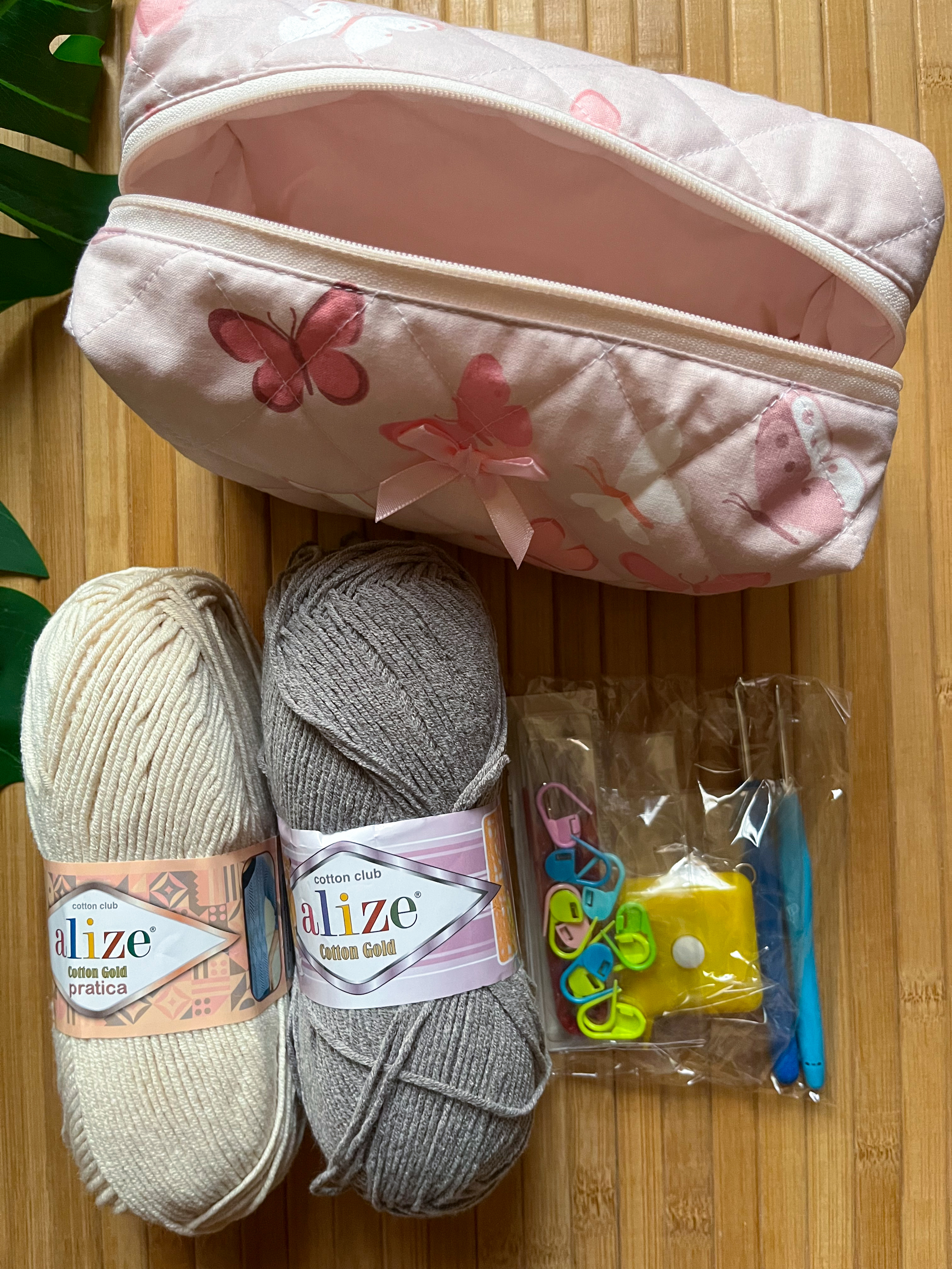 صندوق اساسيات الكروشية مع دورة 