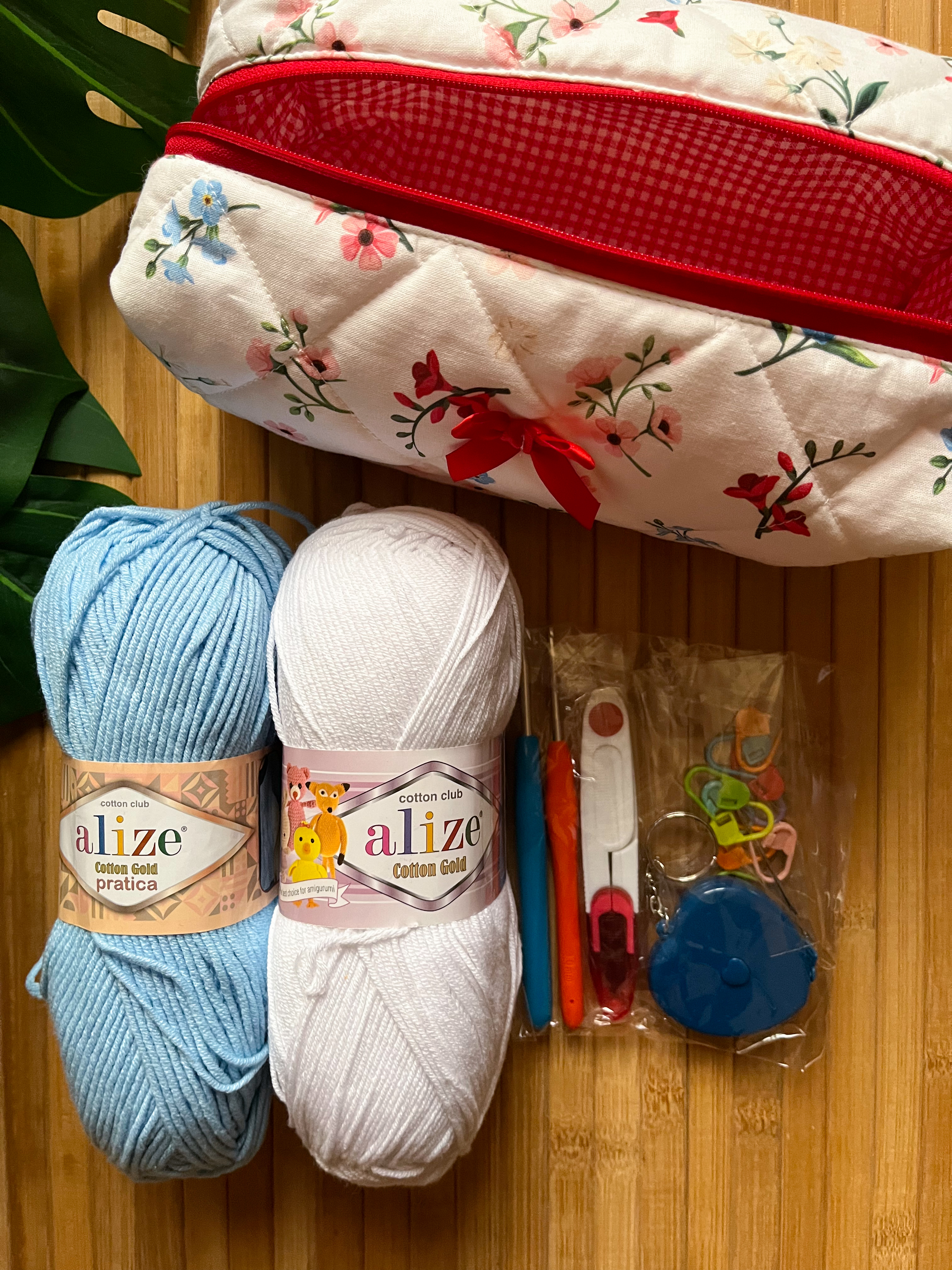 صندوق اساسيات الكروشية مع دورة 